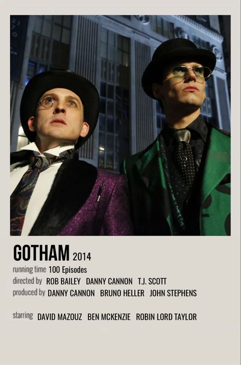 Gotham Poster, Gotham Show, Jerome Gotham, Riddler Gotham, Gotham Tv Series, Gotham Series, Gotham Tv, Series Poster, Polaroid Poster