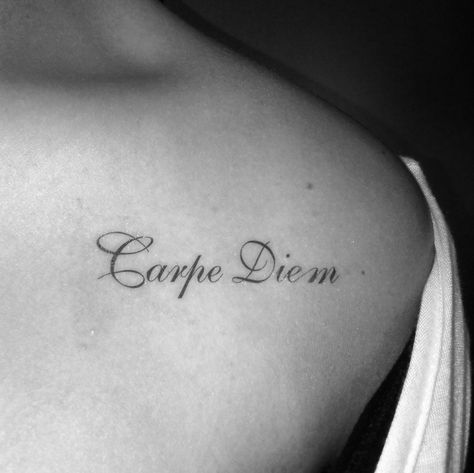 "Seize The Day" (Latin) :)) #tattoo #tatts #latintatts Latin Tattoo, Seize The Day, Tattoo Quotes, Tattoo Ideas, The Day, Tattoos