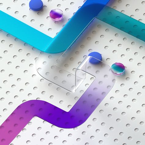 Microsoft Event Branding 2020: Look Dev on Behance Halftone Pattern, Octane Render, Event Branding, Maxon Cinema 4d, Cinema 4d, Abstract Shapes, Motion Graphics, Microsoft, 3d Printing