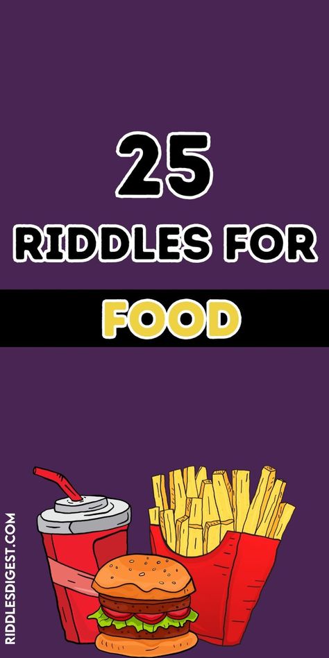 Spark your curiosity and appetite with our collection of mouth-watering food riddles! Perfect for family game night or a fun challenge with friends, these riddles will test your culinary knowledge and tickle your taste buds. Check out our blog for answers and even more food-themed puzzles! Food Riddles With Answers, Food Scavenger Hunt, Food Riddles, Challenge With Friends, Riddles You Know, Family Riddles, Culinary Knowledge, What Am I Riddles With Answers Kids, Scavenger Hunt Riddles