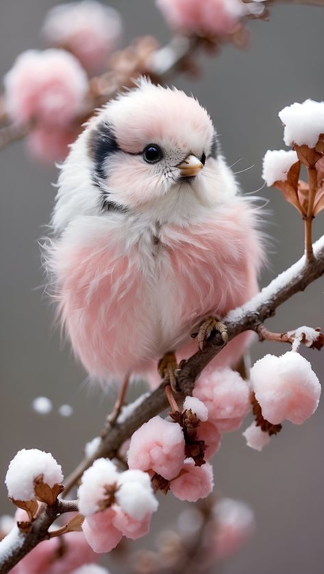 Pretty Animal Photography, Cute Animals Pictures, 50 Shades Of Pink, Fluffy Flowers, Winters Tafereel, Most Beautiful Butterfly, Pink Birds, Animal Tails, Bird Photos