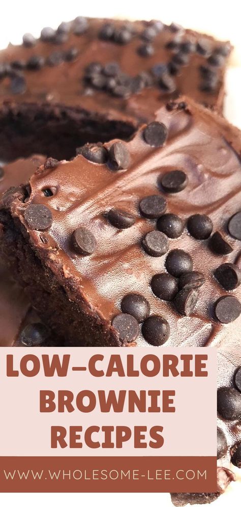 Low Calorie Brownies, Low Calorie Baking, Super Low Calorie, Low Calorie Chocolate, Low Cal Dessert, Best Zucchini, Brownie Recipes Healthy, Brownies From Scratch, Zucchini Brownies