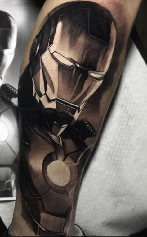 Iron Man Tattoo Ideas, Ironman Tattoo, Iron Man Tattoo, Rare Tattoos, Man Tattoo, Batman Tattoo, Movie Tattoos, Manga Tattoo, Marvel Tattoos