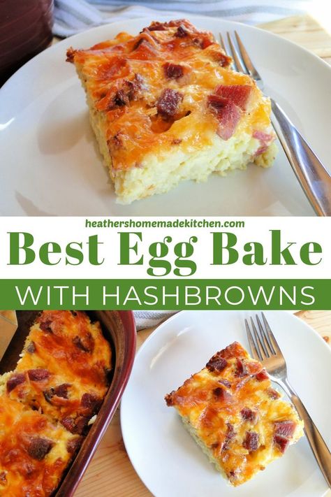 Easy Egg Bake For A Crowd, Easy Brunch Dish, Egg Bake With Hashbrowns Patties, Breakfast Bake For A Crowd, Easy Egg Bake 3 Ingredients, Best Egg Bake Recipe, Easy Egg Bake Casserole, Breakfast Bake With Hashbrowns, Easy Egg Bake With Hashbrowns