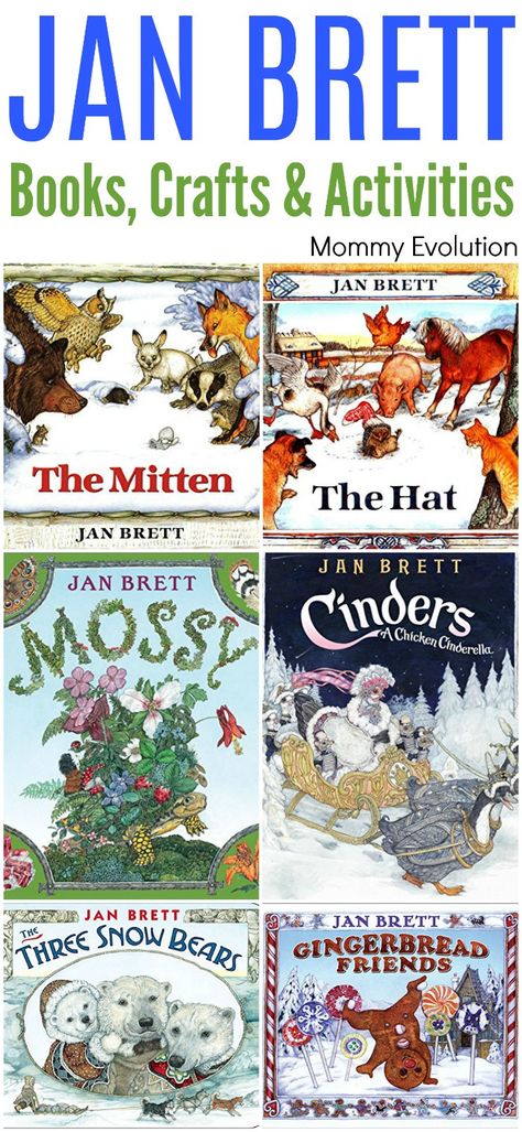 Jan Brett The Hat, Books Crafts, Jan Brett, Author Spotlight, Preschool Literacy, Author Studies, Library Lessons, Preschool Books, Unit Study