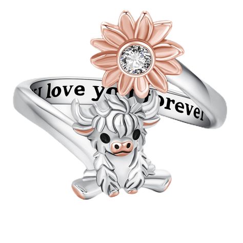 PRICES MAY VARY. Highland Cow Ring Size: The open ring fit different finger sizes, Packaging: 1x Highland Cow Ring;1 x exquisite gift box. wearing it can attract more attention, let you become the focus of the crowd. Cow Ring Material: Made of 925 sterling silver, which is nickel-free, lead-free, cadmium-free and hypoallergenic, especially for those with sensitive skin. The sterling silver highland cow ring is comfortable to wear and not harmful to health. Highland Cow Gifts: The highland cow je Cow Ring, Cow Jewelry, Unique Butterfly Tattoos, Highland Cow Gifts, Cow Gifts, Adjustable Jewelry, Themed Jewelry, Ring Fit, Lovers Gift