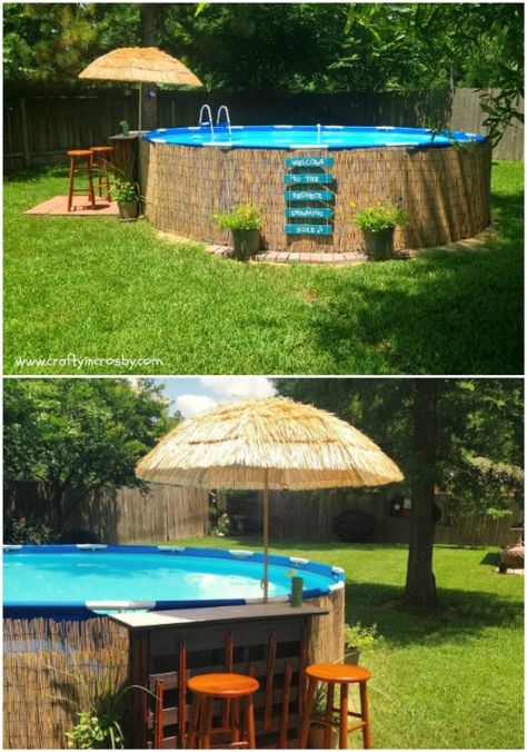 38 Genius Pool Hacks to Transform Your Backyard Into Your Own Private Paradise - DIY & Crafts Piscina Pallet, Ideas De Piscina, Deck Building Plans, Deck Piscina, Pool Hacks, Small Yards, Pool Life, Diy Swimming Pool, Above Ground Pool Landscaping