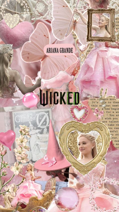 Glinda Wicked, Elphaba And Glinda, Bullet Journal Ideas Templates, Wicked Musical, Glinda The Good Witch, Ariana Grande Cute, Ariana Grande Wallpaper, Simple Iphone Wallpaper, The Good Witch