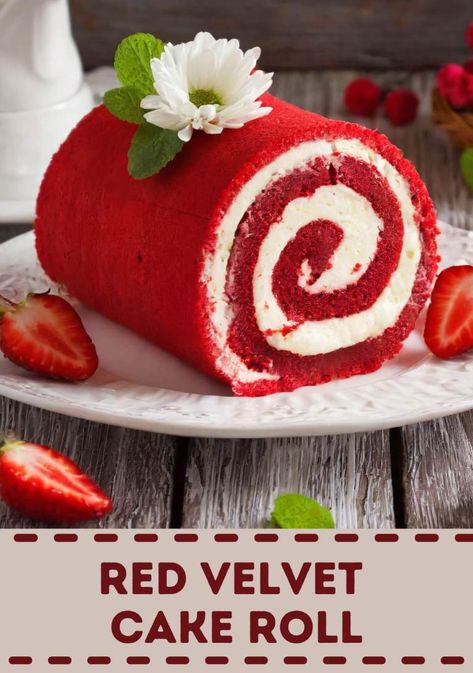 Red Velvet Cake Roll, The Best Cream Cheese Frosting, Best Cream Cheese Frosting, Red Velvet Wedding Cake, Fluffy Cake, Red Cake, Leftover Cake, Warm Cake, Jelly Roll Pan