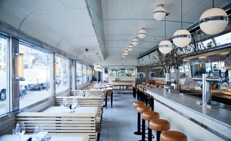 Empire Diner | Wallpaper* Diner Nyc, Diner Aesthetic, Diner Restaurant, Diner Decor, Vintage Diner, Retro Diner, American Diner, Modern Restaurant, Interior Design Magazine