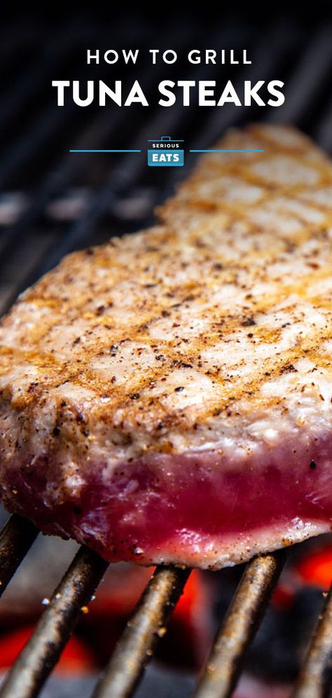 Grilled Ahi Tuna Recipe, Fresh Tuna Steak Recipes, Grilled Tuna Recipes, Cooking Ahi Tuna, Tuna Steak Marinade, Grilled Tuna Steaks Recipes, How To Barbecue, Fresh Tuna Recipes, Grill Chicken Breast