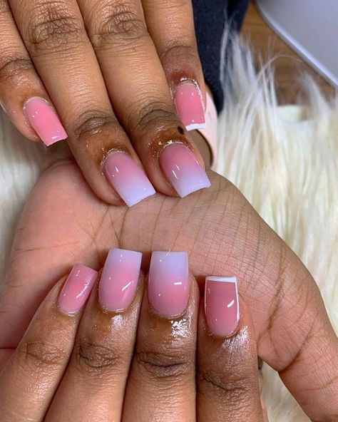 How To Do Ombre Nails, Ombre Nails Short, Ombre Acrylic, Makeup Nails Designs, Purple Acrylic Nails, Acrylic Toe Nails, Super Cute Nails, Pink Ombre Nails, Cute Toe Nails