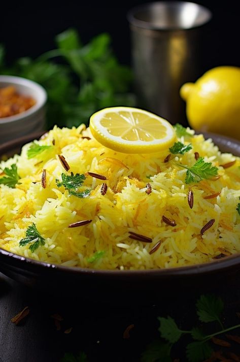 A refreshing and tangy South Indian rice dish flavored with lemon and spices. South Indian Lemon Rice Recipe, Indian Vegetable Recipes, Indian Rice Recipes, Indian Rice, Lemon Rice, Rice Dish, Curry Leaves, Rice Dishes, Cooking Techniques