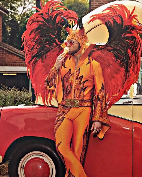 I Want To Break Free, Taron Egerton, Red And Orange, Break Free, Wearing Red, On Set, I Want, Orange, Red