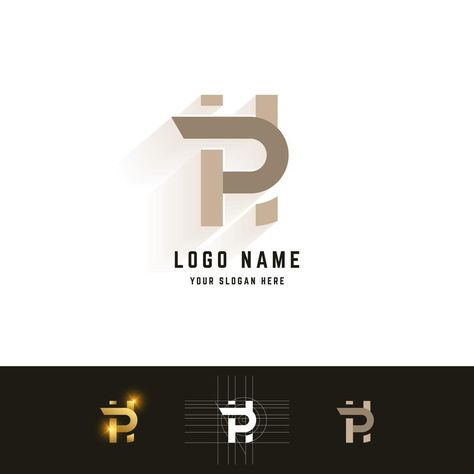 Ph Logo Design Letter, Ph Monogram, Ph Logo Design, Hp Logo Design, Export Logo, Boxing Logo, Hp Logo, Shadi Card, Geometric Logo Design