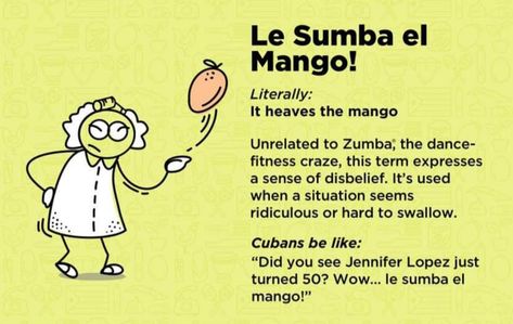 Cuban Humor, Cuba Culture, Cuban Spanish, Useful Spanish Phrases, Spanish Practice, Cuban Restaurant, Thomas Wolfe, Cuban Culture, Afro Latina