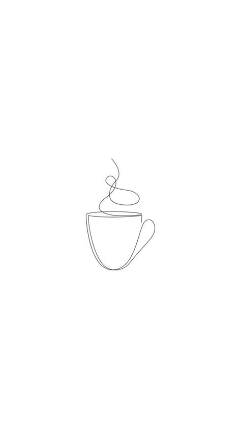 Coffee Line Tattoo, Fineline Coffee Tattoo, Fineline Teacup Tattoo, Tea Tattoo Ideas Small, Dainty Coffee Tattoo, Simple Coffee Tattoo, Coffee Tattoo Ideas Minimalist, Tiny Coffee Tattoo, Iced Coffee Tattoo Minimalist