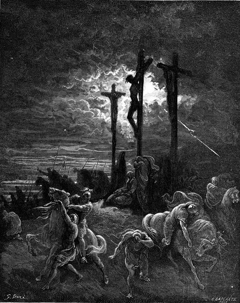 Suffering: A Perspective | You Can Trust Him Images Terrifiantes, Arte Occulta, Catholic Pictures, The Crucifixion, Gustave Dore, Bible Illustrations, Lord Byron, Edgar Allen Poe, 다크 판타지