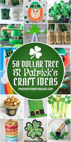 Get crafty for less with these festive dollar store St Patrick's Day crafts. There are craft ideas for kids and adults included here. From leprechaun crafts to shamrock crafts, there are plenty of fun DIY St Patrick's Day craft projects to choose from. Irish Crafts For Adults, St Patricks Crafts For Adults, St Patricks Day Crafts For Older Kids, Shamrock Crafts For Adults, March Craft Ideas For Adults, Fun St Patricks Day, At Patrick Day Crafts, Crafts For St Patrick’s Day, St Patrick’s Day Crafts For Seniors