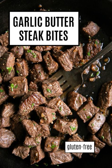 Garlic Butter Steak Bites Garlic Butter Steak Bites, Butter Steak Bites, Steak Bites Recipe, Wallpaper Food, Butter Steak, Garlic Butter Steak, Plat Simple, Steak Butter, Korean Recipes