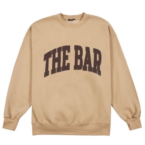 Brand New Still In Original Packaging!! This Super Trendy Oversized Pullover Is The Perfect Neutral Color. Size Xl For The Best Oversized Fit! Fiance Sweatshirt, Tulle Gloves, Silk Gloves, Drop Shoulder Sleeve, Bar Tops, Varsity Sweatshirt, Silk Screen, Boyfriend Fit, The Bar