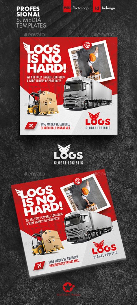 Logistics Social Media Templates Shipping Company Social Media Design, Logistics Social Media Post, Logistic Social Media Design, Logistics Social Media Design, Service Social Media Design, Logistics Design, Social Media Campaign Design, Facebook Ads Design, Car Advertising Design