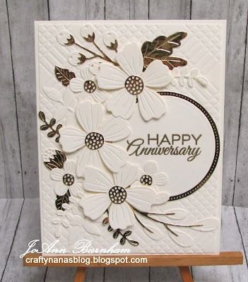 Crafty Nana's Blog: 2024 Spellbinders Be Bold Blooms, Penny Black Christmas, Be Bold Blooms, 50th Anniversary Cards, Anniversary Cards Handmade, Happy Birthday Vintage, Happy Anniversary Cards, Wedding Cards Handmade, Wedding Anniversary Cards