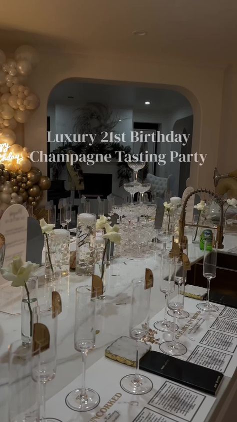 Coachella Birthday, Champagne Tasting, Champagne Birthday, Thanksgiving Dinner Party, Elegant Birthday Party, Dinner Party Decorations, Luxury Birthday, Dream Wedding Decorations, Birthday Dinner Party