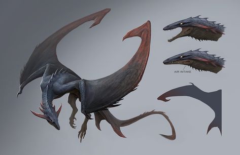 Wyvern Drawings, Fourth Wing Fanart, Wyvern Dragon, Illustrations Painting, Daena Targaryen, Flying Monsters, Animals Drawing, Painting Animals, Beast Creature