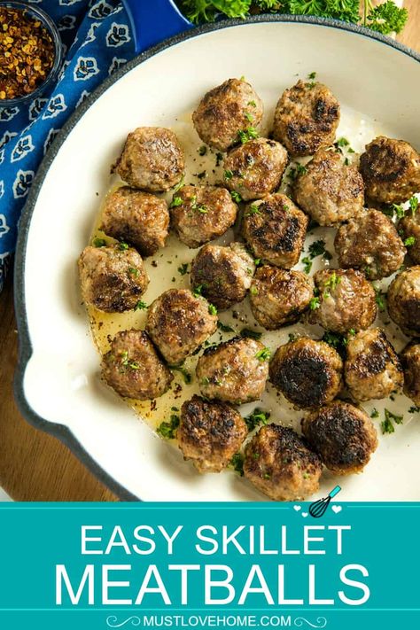 Meatballs Recipe Stovetop, How To Cook Meatballs On The Stove, Meatball Recipes Stovetop, Meatball Skillet Recipes, Meatballs On Stovetop, Stove Top Meatballs, Meatballs Stovetop, Stovetop Meatballs, Healthy Meatball Recipe