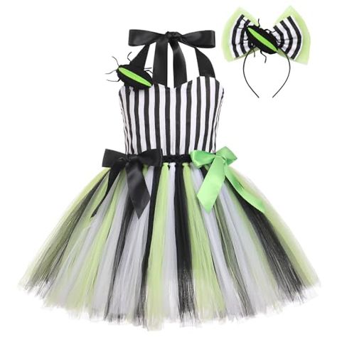 Tulle Costumes, Fancy Halloween Costumes, Halloween Costume Black, Halloween Kids Costumes Girls, Costume Toddler, Baby Costumes Girl, Tulle Tutu Dress, Girls Halloween Outfits, Green Tulle