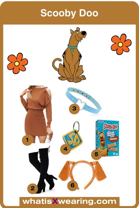 Learn how to make a female Scooby Doo costume with our easy 3-step outfit guide. Discover all the best Scooby Doo Halloween costume ideas, only at whatisXwearing.com Scooby Doo Halloween Costume Ideas, Scobby Dobby Doo Costume, Scoobie Doo Halloween, Homemade Scooby Doo Costumes, Cute Scooby Doo Costume, Halloween Costume Ideas Scooby Doo, Scooby Inspired Outfit, Halloween Costumes Scooby Doo, Female Scooby Doo Costumes