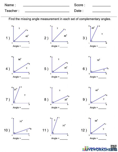 Complementary Angles, Accounting Cycle, Supplementary Angles, Angles Worksheet, Geometry Problems, Division Word Problems, Run On Sentences, Vertical Angles, Geometry Worksheets