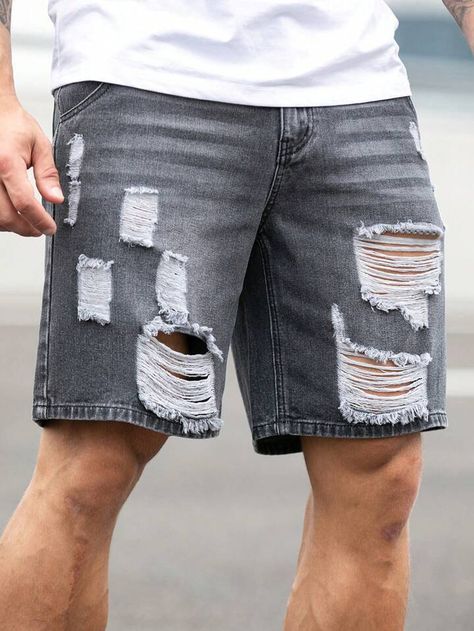 Frayed Denim, Denim Shorts, Free Shipping