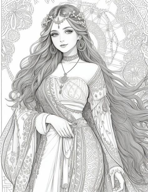 Buy Indian Princess Beautiful Women Coloring Page Coloring Page Printable Instant Adult Coloring Page Digital Printable Coloring Book Page Online in India - Etsy Coloring pages #coloringpages Coloring page #coloringpage 18.123 Coloring Pages Of People, People Coloring Pages, Coloring Designs, Indian Princess, Coloring Page Printable, Adult Coloring Designs, Adult Colouring Pages, Fairy Coloring Pages, Princess Coloring Pages