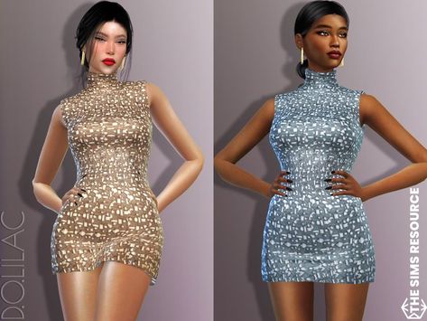 Diva Party, Sims 1, Sims 4 Custom Content, The Sims Resource, Custom Content, Sims Resource, The Sims 4, Sims Cc, Embellished Dress