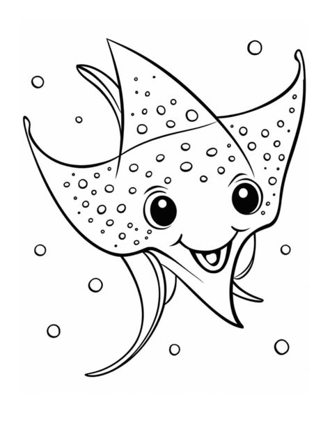 Animal Coloring, Kids Discover, Animal Coloring Pages, The Grace, Stingray, Coloring Pages For Kids, Coloring Page, Free Printable, Free Printables