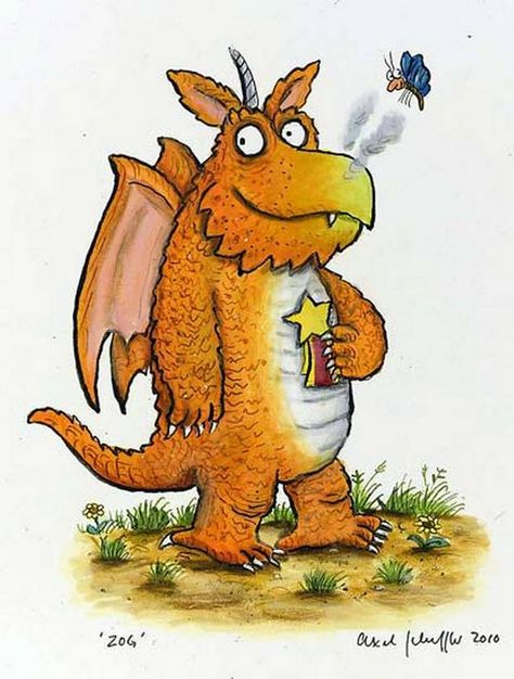 Delightful dragon: Zog by Axel Scheffler, illustrator best known for The Gr - London Evening Standard Alex Scheffler, Castles Topic, World Book Day Outfits, Quentin Blake Illustrations, Nick Park, Tony Ross, Raymond Briggs, Axel Scheffler, Story Sack