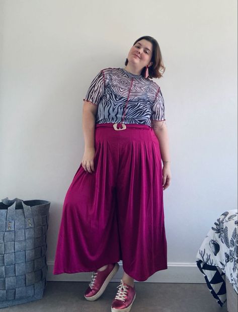 Quirky Plus Size Outfits, Playful Aesthetic Outfit, Plus Size Funky Style, Artistic Plus Size Outfits, Eclectic Fashion Plus Size, Eclectic Fashion Style Summer, Plus Size Eccentric Fashion, Plus Size Bright Outfits, Eclectic Style Fashion Plus Size