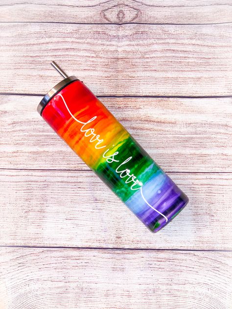 Pride Tumbler Ideas, Pride Cups, Witch Boutique, Pride Tumbler, 2022 Christmas Gifts, Pride Ideas, Scrapbooking Room, Tea Crafts, Epoxy Cups