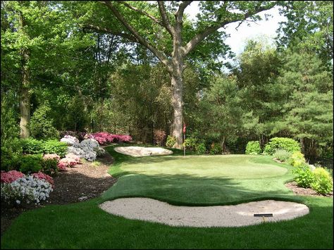 Green Installation, Backyard Golf, Diy Golf, Green Backyard, Golf Travel, Golf Vacations, Golf Green, Golf Design, Dream Backyard