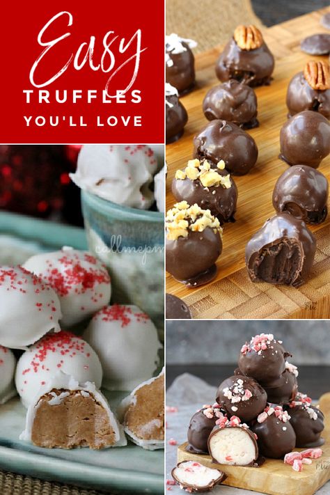 Easy Truffle Recipes You'll Love - Truffles are the epitome of decadence and perfect for indulging or gifting this holiday season! #truffles #recipes #easy #candy #fudge #chocolate Easy Truffle Recipes, Truffle Ideas, Truffles Recipes, Truffle Recipe Easy, Truffle Recipes, Candy Fudge, Easy Truffles, Homemade Truffles, Fudge Chocolate