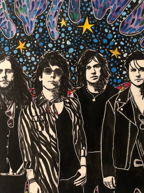 The Struts Poster, Luke Spiller, Ink Portrait, Cute Mini Bags, Ink Illustrations, 8x10 Print, Illustration Artwork, Beautiful Artwork, Singers