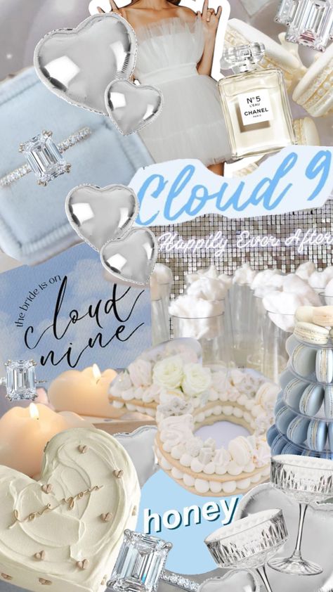 Cloud Nine Engagement Inspired Shuffle Cloud Bachelorette Theme, Cloud 9 Bid Day Theme Sorority, Bride Is On Cloud 9 Bachelorette, Glow Bachelorette Party, Cloud Nine Hens, On Cloud Nine Bachelorette Theme, Cloud 9 Engagement Party, Cloud Nine Bachelorette Party, Bachelorette Cloud 9 Theme