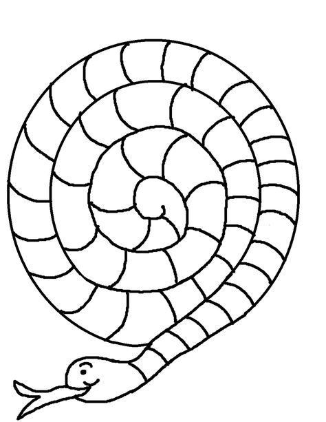 Spiral Snake, Snake Crafts, Pikachu Coloring Page, Snake Coloring Pages, Bird Coloring Pages, Apple Coloring, Coloring Page Ideas, Printable Activities For Kids, Easy Coloring Pages