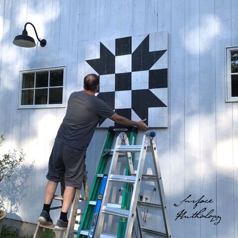 Diy Barn Quilts How To Make, How To Make A Barn Quilt, Barn Quilts Diy, Free Barn Quilt Patterns, Diy Barn Quilt, Amish Barns, Homemade Ideas, Painted Barn Quilts, Pole Barns