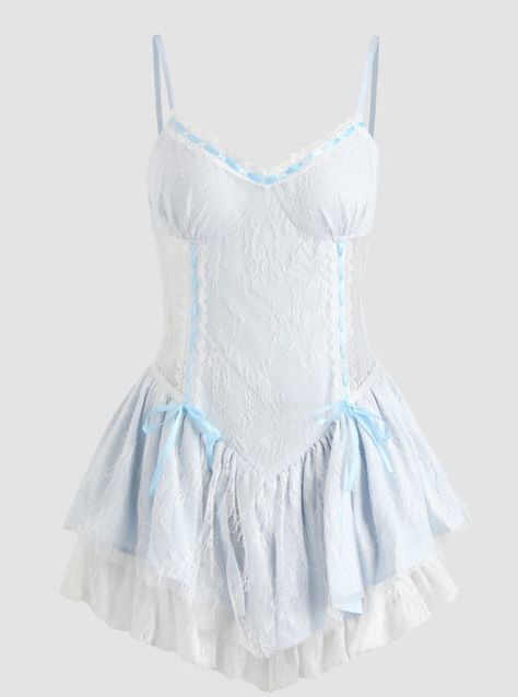 Blue Corset Dress, Sailor Moon Costume, Moon Costume, Blue Lace Mini Dress, Lace Corset Dress, Coffee Date Outfits, Colorful Wardrobe, Blue Corset, Sailor Dress