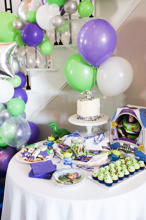 Buzz Light Year 3rd Birthday Party, Neutral Buzz Lightyear Party, Three Year Old Buzz Lightyear Party, Buzzlighter Birthday Party, Buzz Lightyear Themed Birthday Party, Buzz Lightyear 1st Birthday Party, Two Year Old Buzz Lightyear Party, Buzz 2nd Birthday, Two Infinity And Beyond Birthday Buzz