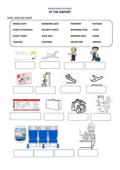 Air Transport Worksheet, Airplane Worksheets For Kids, Airplane Vocabulary, Airport Vocabulary English, Travel Conversation Worksheet, Worksheet On Transport, Halloween Worksheets Preschool, Travel Vocabulary Worksheet, Worksheet On Means Of Transport