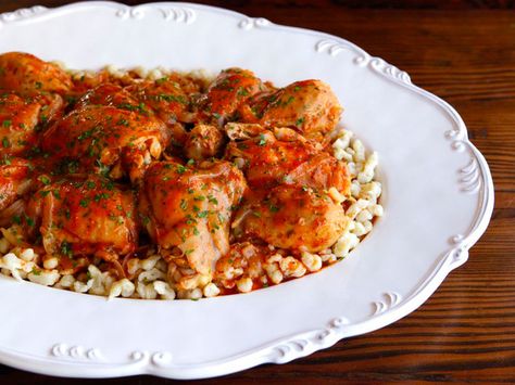 Michael Berkowits' Kosher Chicken Paprikash Recipe Chicken Paprikash Recipe, Chicken Consomme, Paprikash Recipe, Chicken Paprikash, Cold Weather Comfort Food, Kosher Cooking, Kosher Recipes, Hungarian Recipes, Jewish Recipes